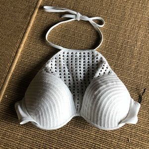 NWOT white bikini top